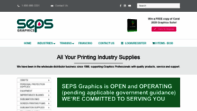 What Sepsgraphics.com website looked like in 2021 (3 years ago)