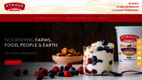 What Strausfamilycreamery.com website looked like in 2021 (3 years ago)