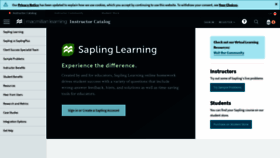 What Saplinglearning.ca website looked like in 2021 (3 years ago)