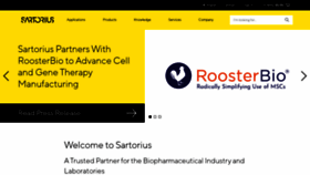 What Sartorius.com website looked like in 2021 (3 years ago)