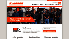 What Schneiderjobs.com website looked like in 2021 (3 years ago)