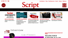 What Scriptmag.com website looked like in 2021 (3 years ago)