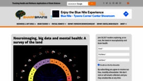 What Sharpbrains.com website looked like in 2021 (3 years ago)