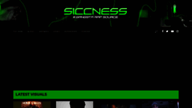 What Siccness.net website looked like in 2021 (3 years ago)
