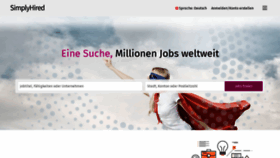 What Simplyhired.ch website looked like in 2021 (3 years ago)
