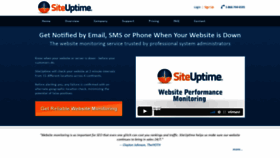 What Siteuptime.com website looked like in 2021 (3 years ago)