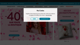 What Snapfish.fr website looked like in 2021 (5 years ago)