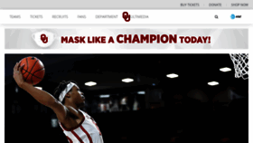 What Soonersports.com website looked like in 2021 (3 years ago)