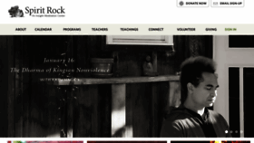 What Spiritrock.org website looked like in 2021 (3 years ago)