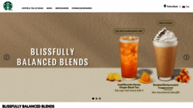What Starbucks.co.th website looked like in 2021 (3 years ago)