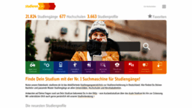 What Studieren.de website looked like in 2021 (3 years ago)