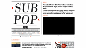 What Subpop.com website looked like in 2021 (3 years ago)