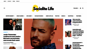 What Socialitelife.com website looked like in 2021 (3 years ago)