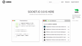 What Socket.io website looked like in 2021 (3 years ago)