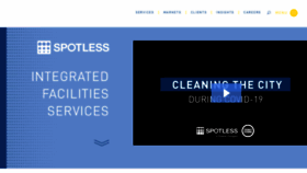 What Spotless.com website looked like in 2021 (4 years ago)