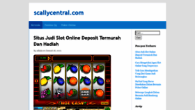 What Scallycentral.com website looked like in 2021 (3 years ago)