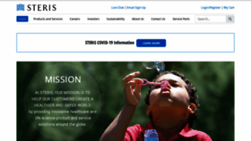 What Steris.com website looked like in 2021 (4 years ago)