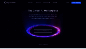 What Singularitynet.io website looked like in 2021 (3 years ago)