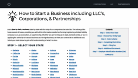 What Startabusiness.org website looked like in 2021 (5 years ago)
