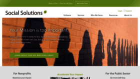 What Socialsolutions.com website looked like in 2021 (3 years ago)