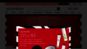 What Sephora.hk website looked like in 2021 (3 years ago)