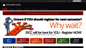What Sscc.edu website looked like in 2021 (3 years ago)
