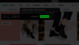 What Schuh.eu website looked like in 2021 (3 years ago)