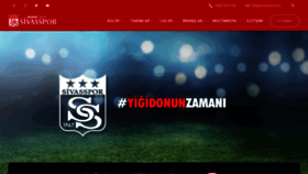 What Sivasspor.org.tr website looked like in 2021 (3 years ago)