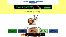 What Snails.racing website looked like in 2021 (3 years ago)