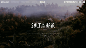 What Saltinourhair.com website looked like in 2021 (3 years ago)
