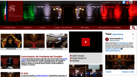 What Senato.it website looked like in 2021 (3 years ago)