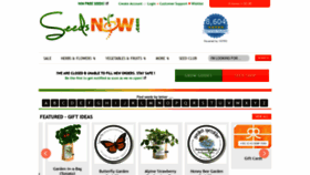 What Seedsnow.com website looked like in 2021 (3 years ago)