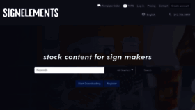 What Signelements.com website looked like in 2021 (3 years ago)