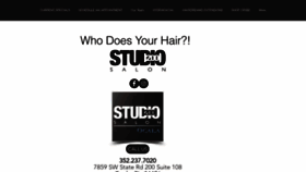 What Studio200salon.com website looked like in 2021 (3 years ago)