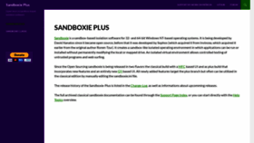 What Sandboxie-plus.com website looked like in 2021 (3 years ago)