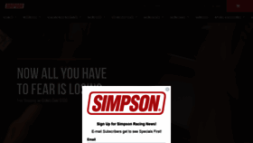 What Simpsonraceproducts.com website looked like in 2021 (3 years ago)