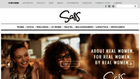 What Sassmagazine.com website looked like in 2021 (3 years ago)