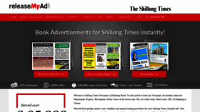 What Shillongtimes.releasemyad.com website looked like in 2021 (3 years ago)
