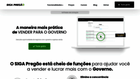 What Sigapregao.com.br website looked like in 2021 (3 years ago)