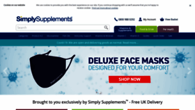 What Simplysupplements.co.uk website looked like in 2021 (3 years ago)