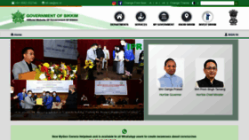 What Sikkim.gov.in website looked like in 2021 (3 years ago)
