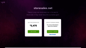 What Storesales.net website looked like in 2021 (3 years ago)