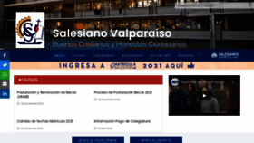 What Salesianovalparaiso.cl website looked like in 2021 (3 years ago)