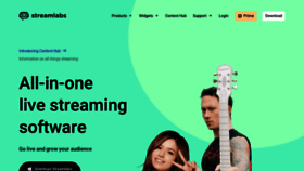 What Streamlabs.com website looked like in 2021 (4 years ago)