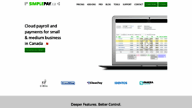 What Simplepay.ca website looked like in 2021 (3 years ago)
