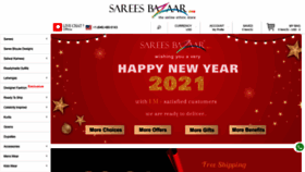 What Sareesbazaar.com website looked like in 2021 (3 years ago)