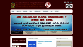 What Slbfe.lk website looked like in 2021 (3 years ago)