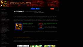 What Sudokuwiki.org website looked like in 2021 (3 years ago)