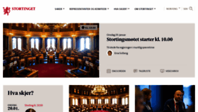 What Stortinget.no website looked like in 2021 (4 years ago)