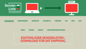 What Sender-liste.de website looked like in 2021 (3 years ago)